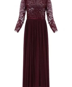 Needle & Thread Holding LTD Womenswear Amalie Bodice Long Sleeve Ankle Gown