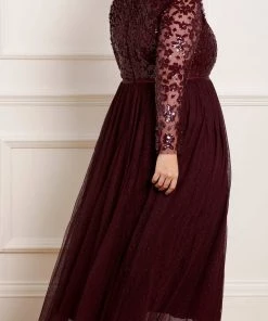 Needle & Thread Holding LTD Womenswear Amalie Bodice Long Sleeve Ankle Gown