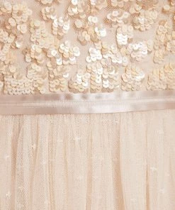 Needle & Thread Holding LTD Amalie Bodice Long Sleeve V-Neck Midi Dress 15 Needle & Thread Holding LTD Amalie Bodice Long Sleeve V-Neck Midi Dress