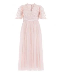 Needle & Thread Holding LTD Amalie Bodice Short Sleeve V-Neck Ballerina Dress