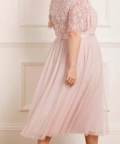 Needle & Thread Holding LTD Amalie Bodice Short Sleeve V-Neck Ballerina Dress