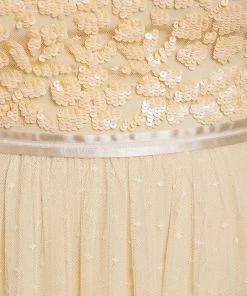 UK Needle & Thread Holding LTD Womenswear Amalie Bodice Long Sleeve Ankle Gown