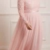 Needle & Thread Holding LTD Womenswear Amalie Bodice Long Sleeve Ankle Gown