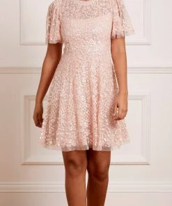 Needle & Thread Holding LTD Amalie Sequin Mini Dress Womenswear 12 Needle & Thread Holding LTD Amalie Sequin Mini Dress Womenswear