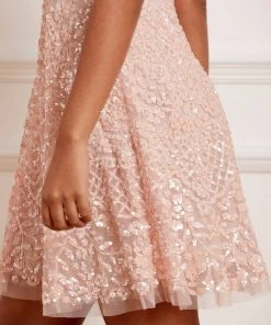 Needle & Thread Holding LTD Amalie Sequin Mini Dress Womenswear 14 Needle & Thread Holding LTD Amalie Sequin Mini Dress Womenswear
