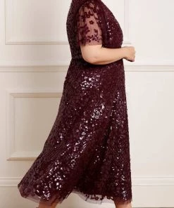 Needle & Thread Holding LTD Amalie Sequin V-Neck Ballerina Dress