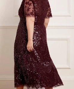 Needle & Thread Holding LTD Amalie Sequin V-Neck Ballerina Dress