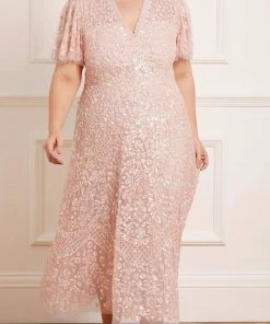 Needle & Thread Holding LTD Amalie Sequin V-Neck Ballerina Dress Womenswear