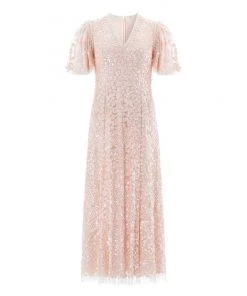 Needle & Thread Holding LTD Amalie Sequin V-Neck Ballerina Dress Womenswear