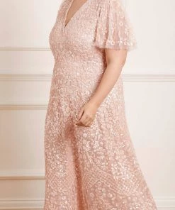 Needle & Thread Holding LTD Amalie Sequin V-Neck Ballerina Dress Womenswear