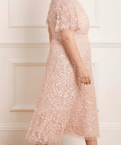 Needle & Thread Holding LTD Amalie Sequin V-Neck Ballerina Dress Womenswear