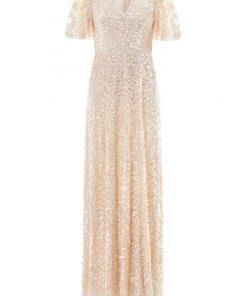 Needle & Thread Holding LTD Womenswear Amalie Sequin V-Neck Gown