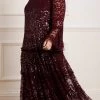 Needle & Thread Holding LTD Womenswear Annie Sequin Tiered Ankle Gown