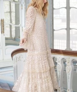 Needle & Thread Holding LTD Annie Sequin Tiered Ankle Gown 21 Needle & Thread Holding LTD Annie Sequin Tiered Ankle Gown