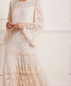 Needle & Thread Holding LTD Annie Sequin Tiered Ankle Gown 15 Needle & Thread Holding LTD Annie Sequin Tiered Ankle Gown