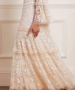 Needle & Thread Holding LTD Annie Sequin Tiered Ankle Gown 17 Needle & Thread Holding LTD Annie Sequin Tiered Ankle Gown