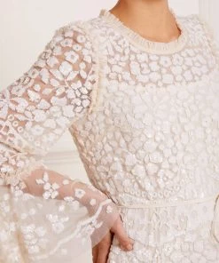 Needle & Thread Holding LTD Annie Sequin Tiered Ankle Gown 19 Needle & Thread Holding LTD Annie Sequin Tiered Ankle Gown