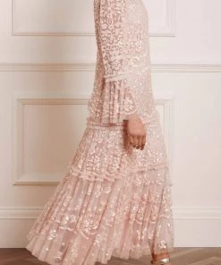 Needle & Thread Holding LTD Annie Sequin Tiered Ankle Gown Womenswear