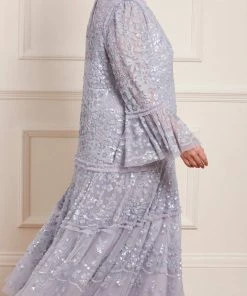 Needle & Thread Holding LTD Womenswear Annie Sequin Tiered Ankle Gown
