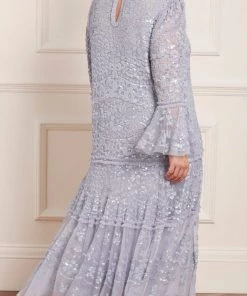 Needle & Thread Holding LTD Womenswear Annie Sequin Tiered Ankle Gown