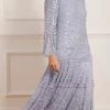 Needle & Thread Holding LTD Womenswear Annie Sequin Tiered Ankle Gown
