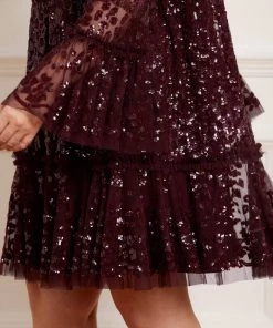 Needle & Thread Holding LTD Annie Sequin Tiered Mini Dress 13 Needle & Thread Holding LTD Annie Sequin Tiered Mini Dress