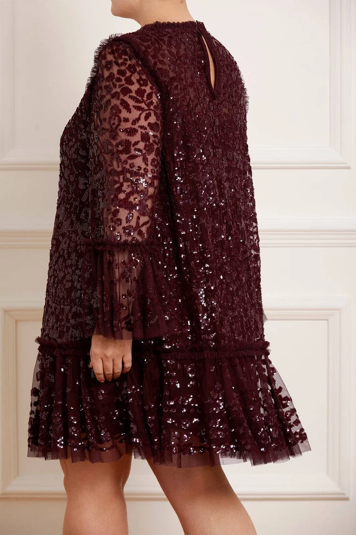 Needle & Thread Holding LTD Annie Sequin Tiered Mini Dress 9 Needle & Thread Holding LTD Annie Sequin Tiered Mini Dress