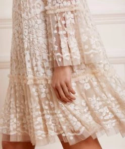 Needle & Thread Holding LTD Womenswear Annie Sequin Tiered Mini Dress