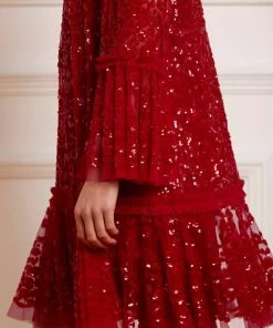 Needle & Thread Holding LTD Annie Sequin Tiered Mini Dress 13 Needle & Thread Holding LTD Annie Sequin Tiered Mini Dress