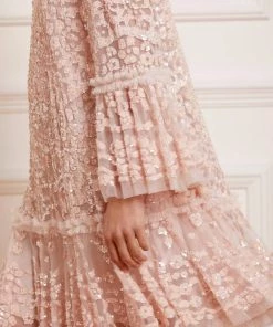 Needle & Thread Holding LTD Annie Sequin Tiered Mini Dress