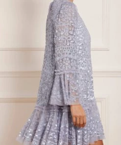 Needle & Thread Holding LTD Annie Sequin Tiered Mini Dress Womenswear