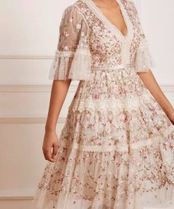 Needle & Thread Holding LTD Araminta Lace Midi Dress