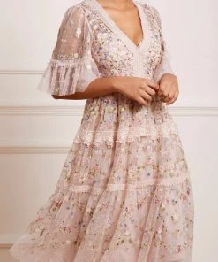 Needle & Thread Holding LTD Araminta Lace Midi Dress