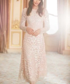 Needle & Thread Holding LTD Womenswear Aurelia Long Sleeve Ballerina Dress