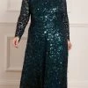 Needle & Thread Holding LTD Aurelia Long Sleeve Gown Womenswear