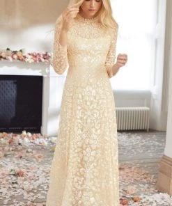 Needle & Thread Holding LTD Aurelia Long Sleeve Gown Womenswear