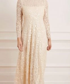 Needle & Thread Holding LTD Aurelia Long Sleeve Gown Womenswear