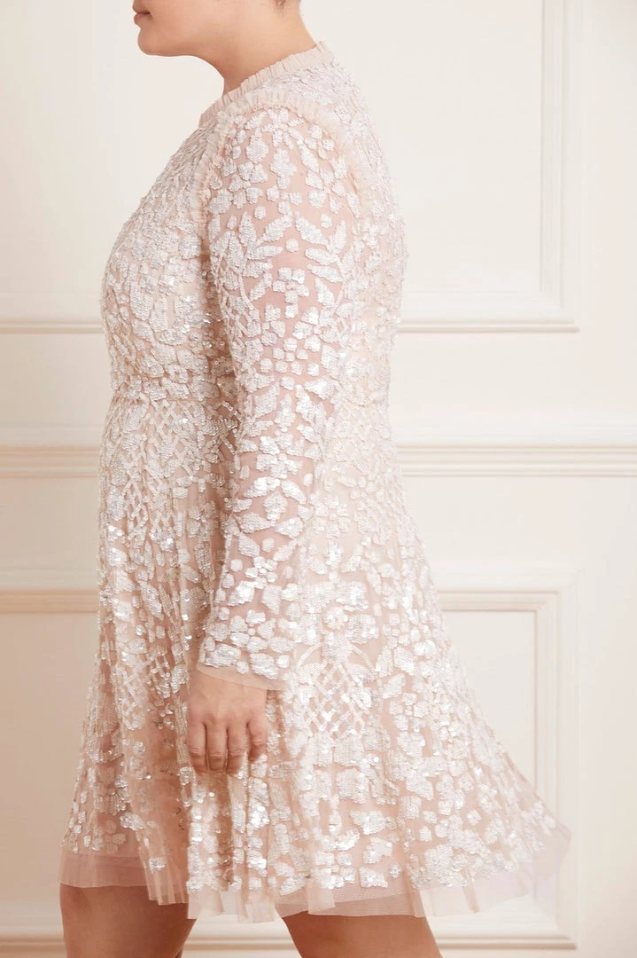 Needle & Thread Holding LTD Aurelia Long Sleeve Mini Dress 6 Needle & Thread Holding LTD Aurelia Long Sleeve Mini Dress