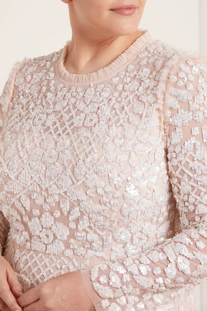 Needle & Thread Holding LTD Aurelia Long Sleeve Mini Dress 8 Needle & Thread Holding LTD Aurelia Long Sleeve Mini Dress