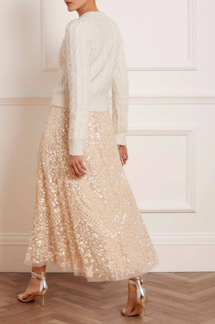 Needle & Thread Holding LTD Cable Bobble Short Cardigan 14 Needle & Thread Holding LTD Cable Bobble Short Cardigan