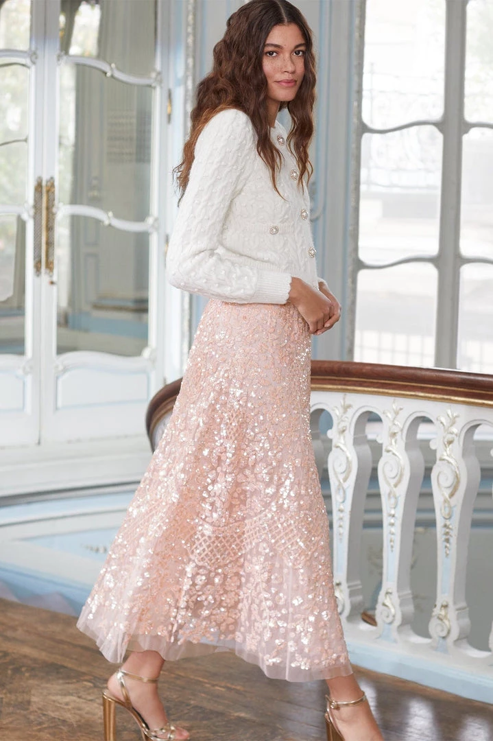 Needle & Thread Holding LTD Cable Bobble Short Cardigan 16 Needle & Thread Holding LTD Cable Bobble Short Cardigan