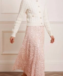 Needle & Thread Holding LTD Cable Bobble Short Cardigan 19 Needle & Thread Holding LTD Cable Bobble Short Cardigan