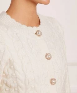 Needle & Thread Holding LTD Cable Bobble Short Cardigan 20 Needle & Thread Holding LTD Cable Bobble Short Cardigan