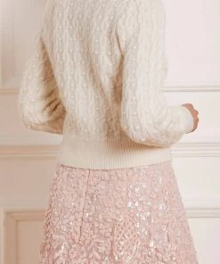 Needle & Thread Holding LTD Cable Bobble Short Cardigan 22 Needle & Thread Holding LTD Cable Bobble Short Cardigan