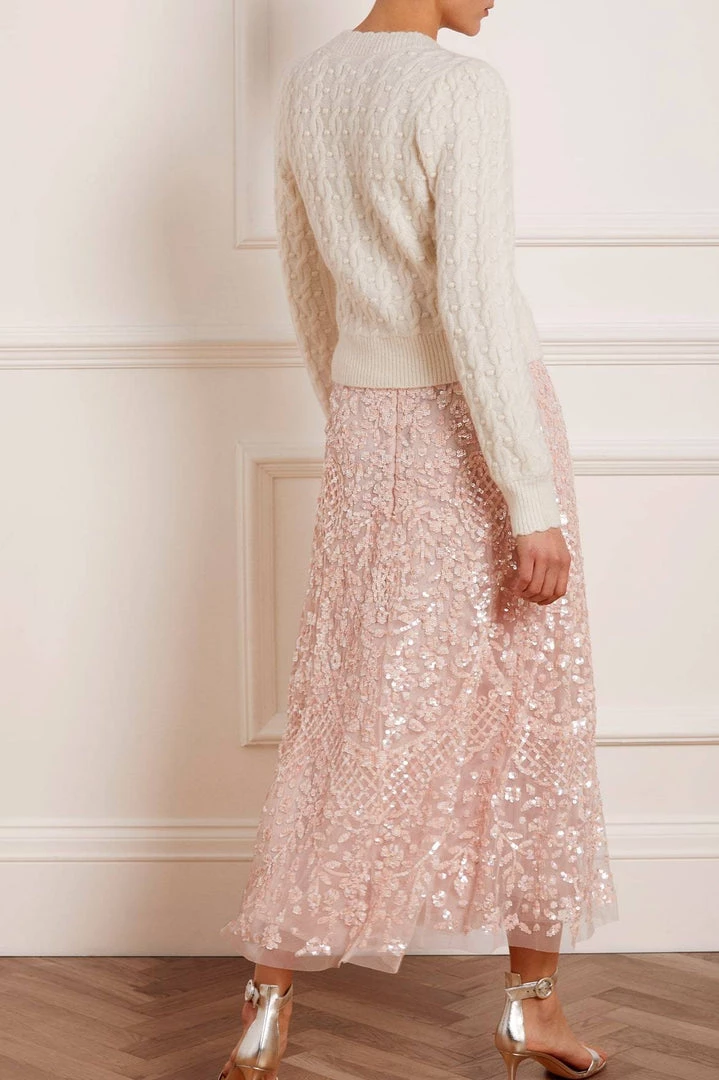 Needle & Thread Holding LTD Cable Bobble Short Cardigan 10 Needle & Thread Holding LTD Cable Bobble Short Cardigan