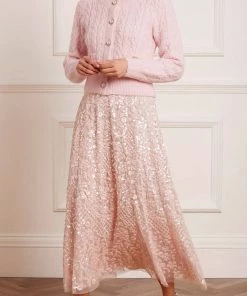 Needle & Thread Holding LTD Womenswear Cable Bobble Short Cardigan