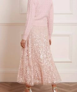 Needle & Thread Holding LTD Womenswear Cable Bobble Short Cardigan