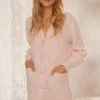 Needle & Thread Holding LTD Cable Jewelled Button Longline Cardigan