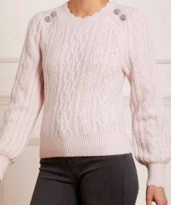 Needle & Thread Holding LTD Cable Jewelled Button Midline Jumper