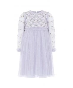 Needle & Thread Holding LTD Camellia Ditsy Bodice Long Sleeve Kids Dress
